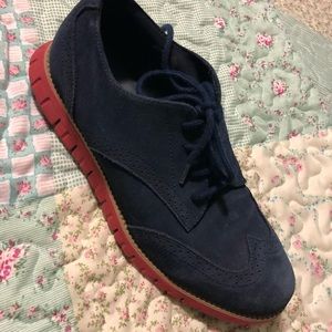 Cole haan blue suede men’s
